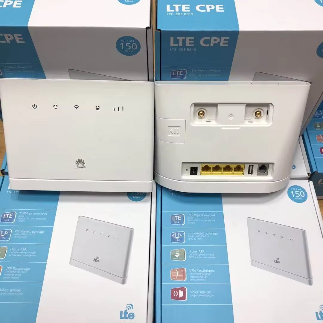 Unlocked B315 wireless router 4G LTE With Sim Card Slot And LAN RJ11 Port 4G CPE router for huawei B315s-936